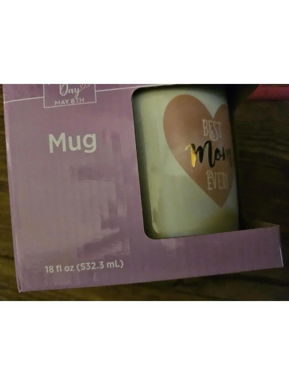 old east main mothers day “best mom ever” mug w/heart - 18fl. Oz. - NEW